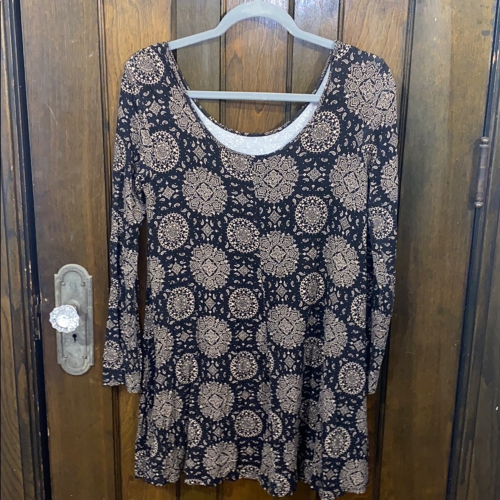 Forever21 Boho Dress Long Sleeve Women’s Small - Picture 2 of 4